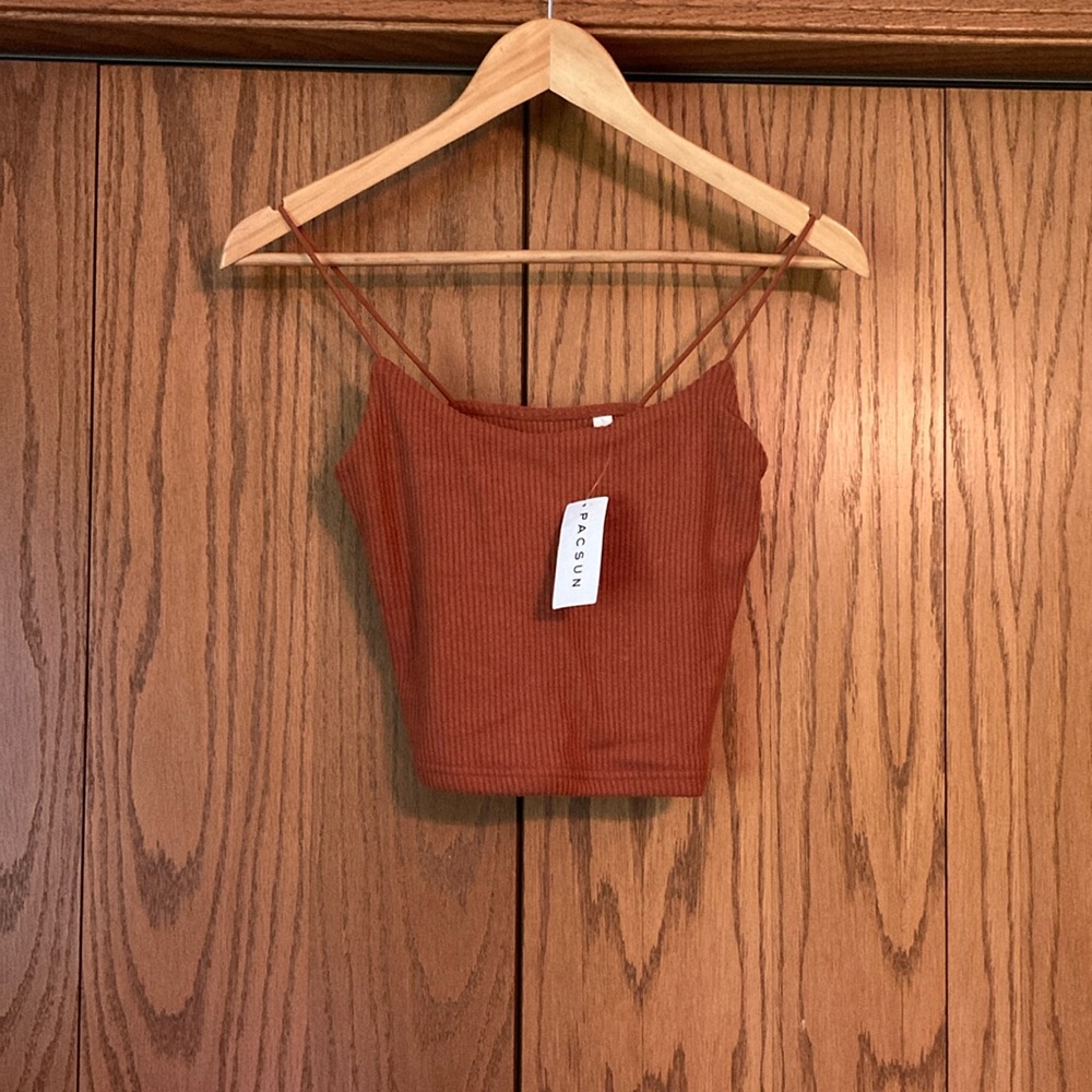 Rust colored crop top